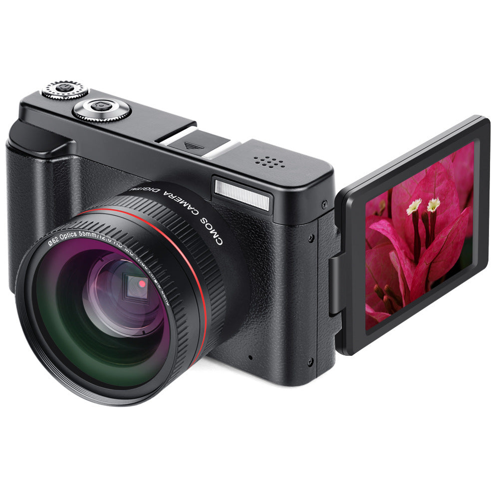 HD WIFI SLR camera with flip-out LCD, black body and Canon zoom lens on Tampa Home & Garden Store