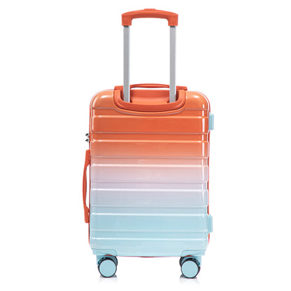 2-piece spinner luggage set with orange-to-teal gradient finish and smooth wheels on Tampa Home & Garden Store