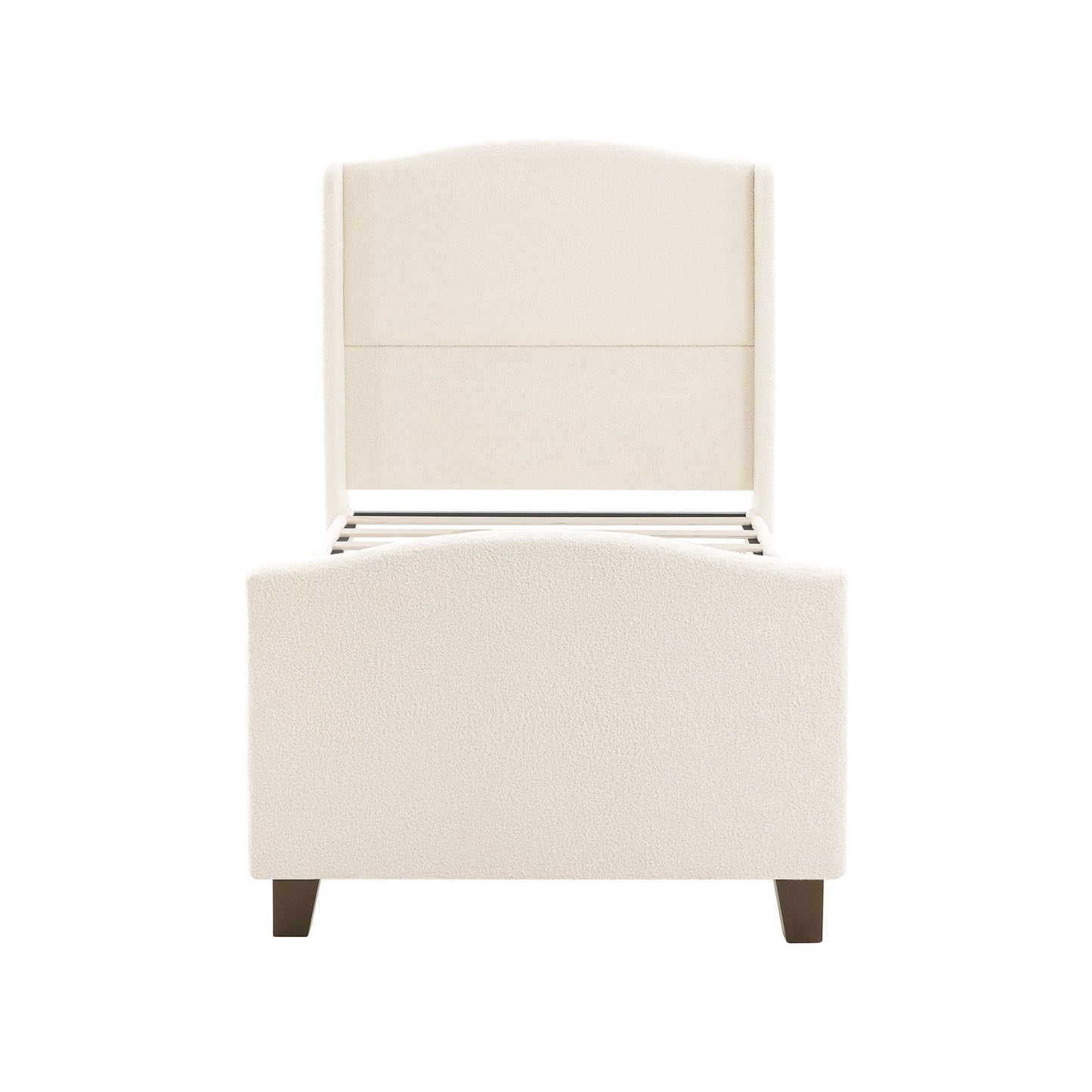 Sturdy Platform Bed Frame and a Padded Headboard
