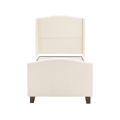 Sturdy Platform Bed Frame and a Padded Headboard