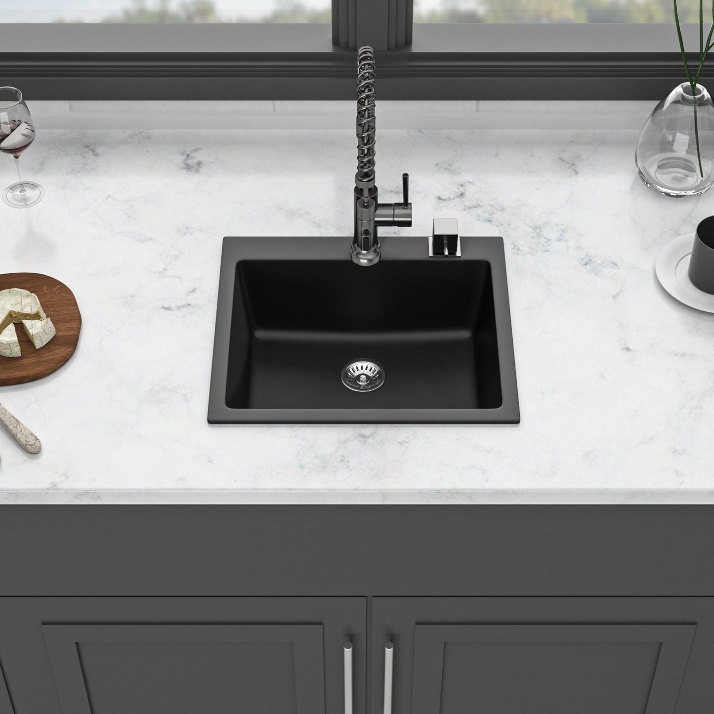 Quartz and Granite Composite Kitchen Sink