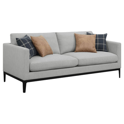 Montauk Upholstered Sofa And Light Gray Cushions