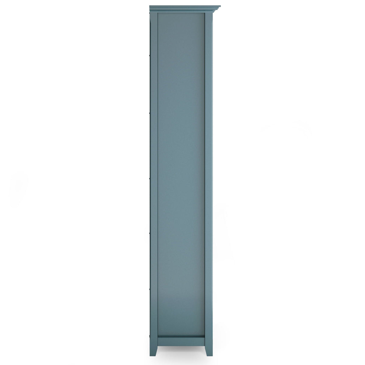 Amherst Wooden Bookcase with Adjustable Shelves in blue-gray finish by HouseOfZazla on Tampa Home & Garden Store