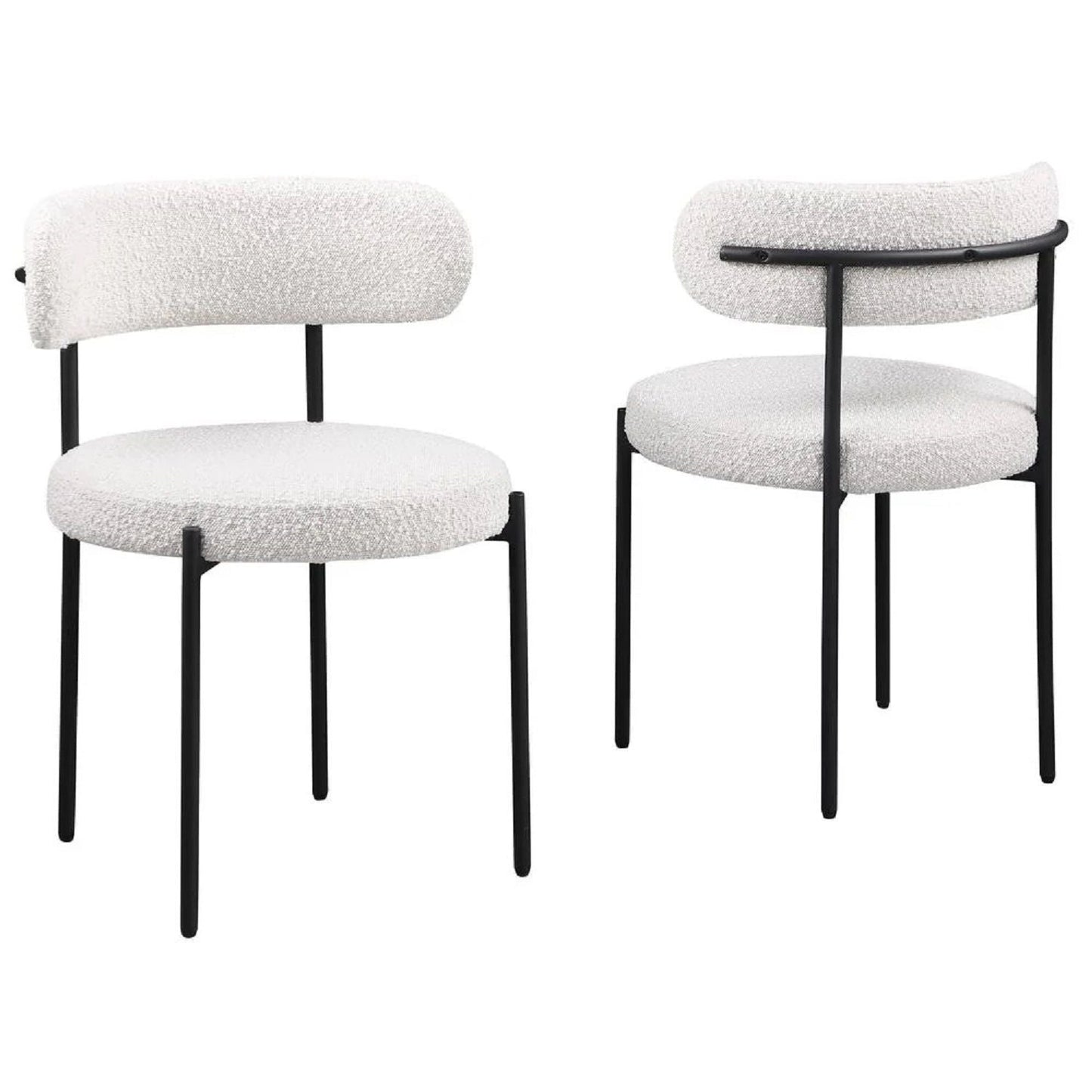 Contemporary Upholstered Kitchen Chairs for Two