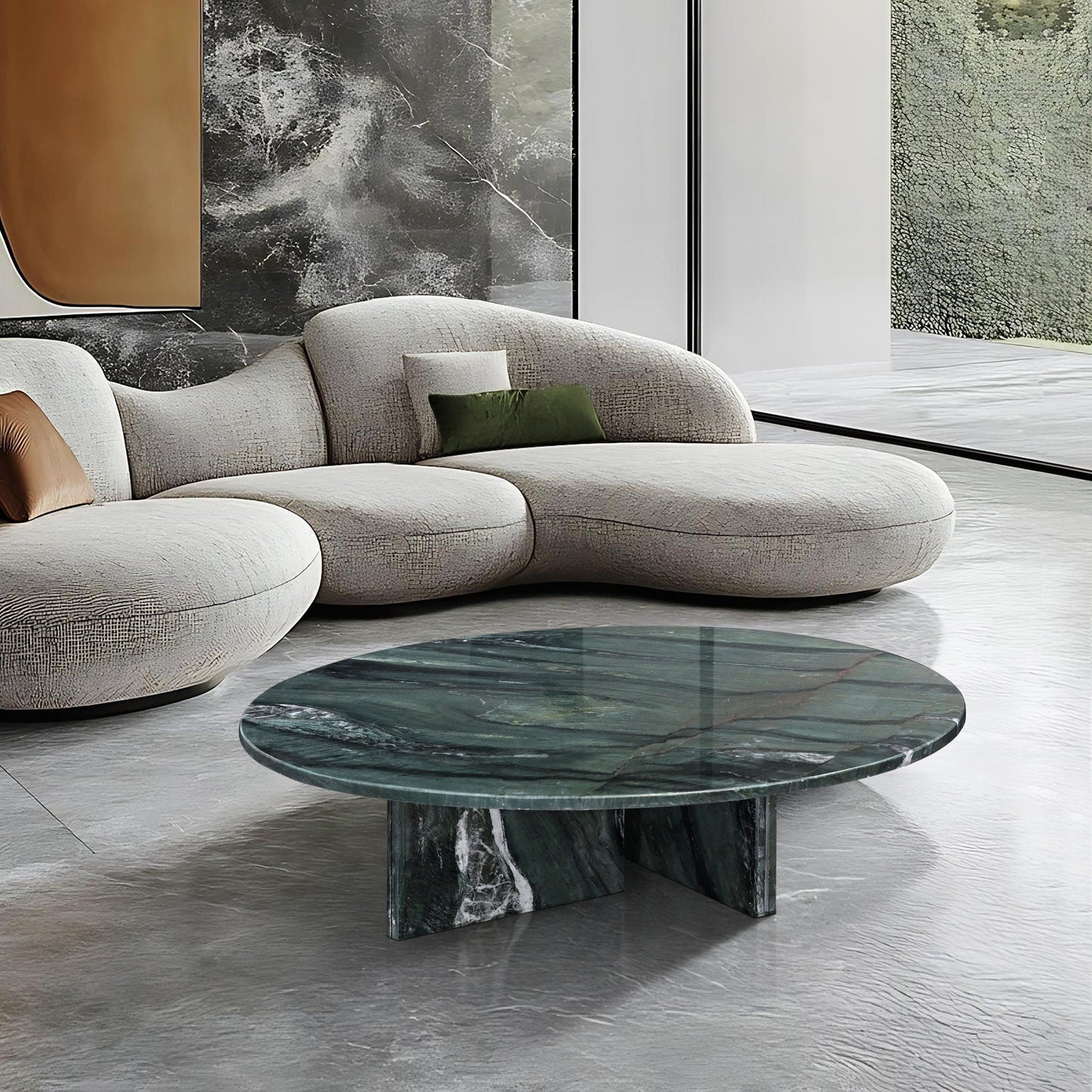 Luxury Marble Coffee Table With Unique Veining