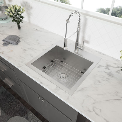 Topmount Brushed Stainless Steel Kitchen Sink