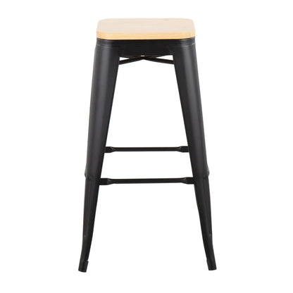 Oregon Contemporary Barstools Set of 2 Durable