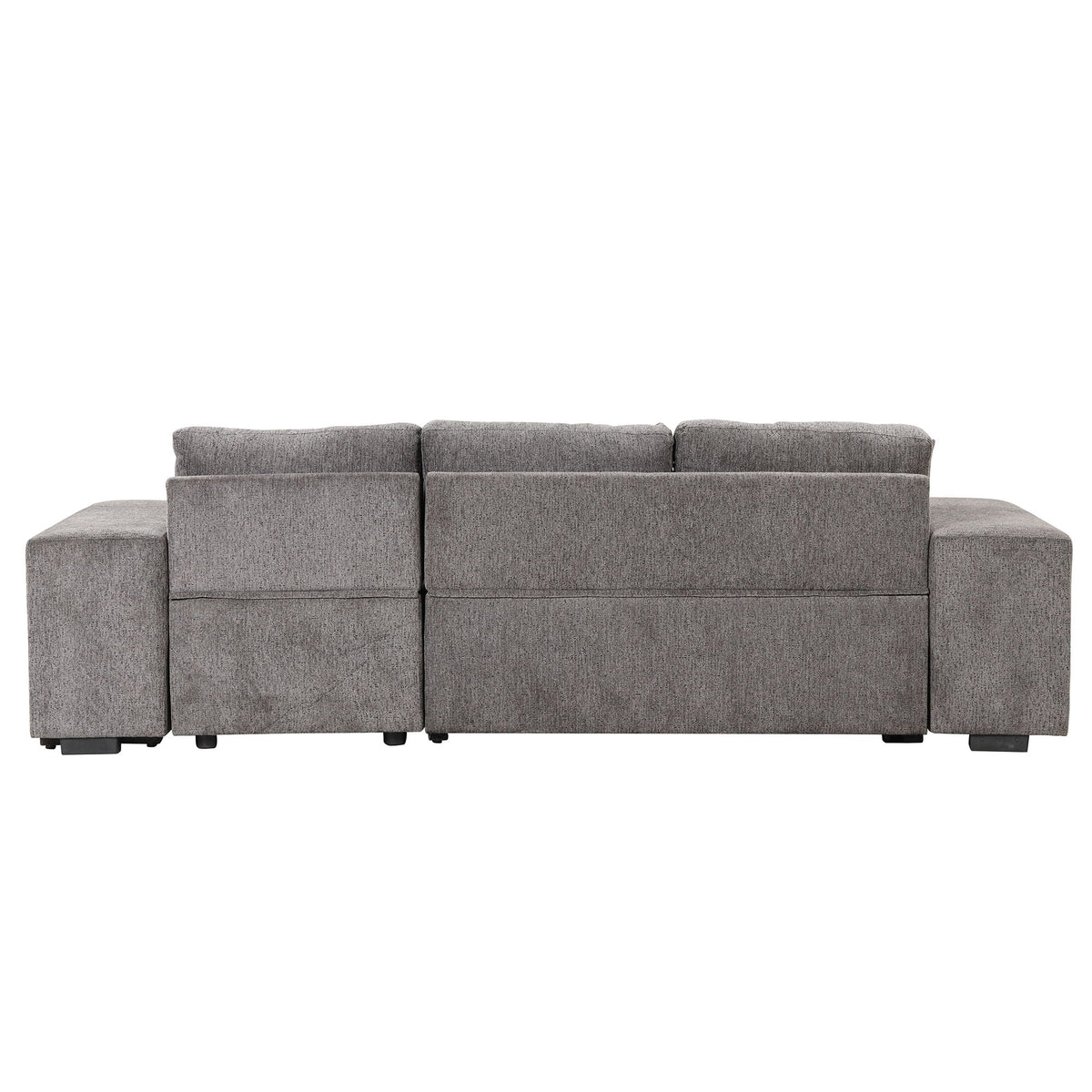 Modern L-shaped sleeper sectional sofa with storage chaise by HouseOfZazla on Tampa Home & Garden Store