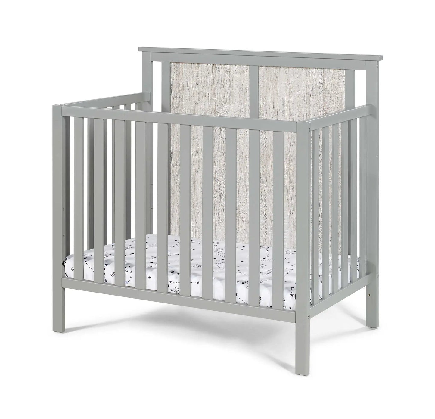 Connelly Mini Crib With Mattress Pad Two Tone