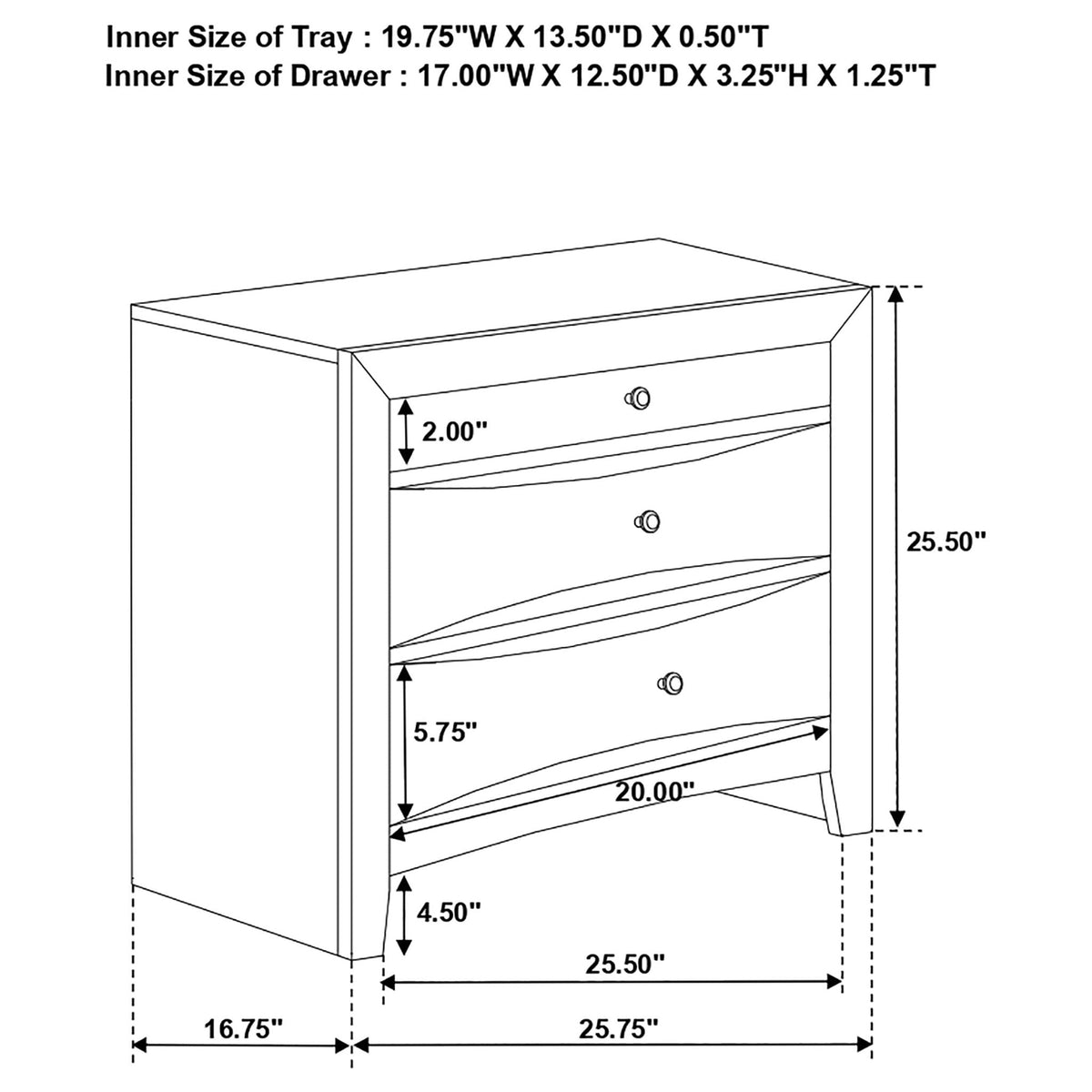 Isabel Transitional Bedroom Set and Drawers