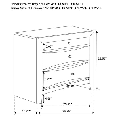 Isabel Transitional Bedroom Set and Drawers