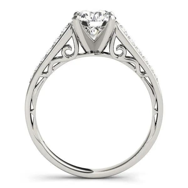Engagement ring 14k white gold cathedral with 1 1/4 cttw center diamond and pavé shoulders Bids.com on Tampa Home & Garden Store