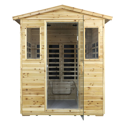 Four Person Far Infrared Old Fir Sauna Room
