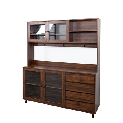 Large Kitchen Hutch With Drawer And Storage Rack
