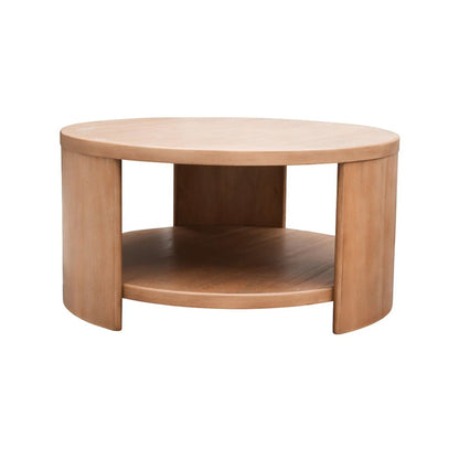 Minimalist Coffee Table with Storage Natural