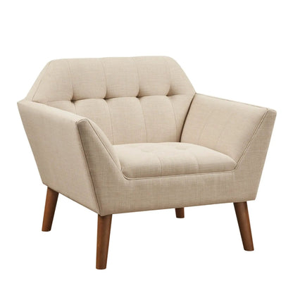 Lounge Chair With Button Tufting Mid Century