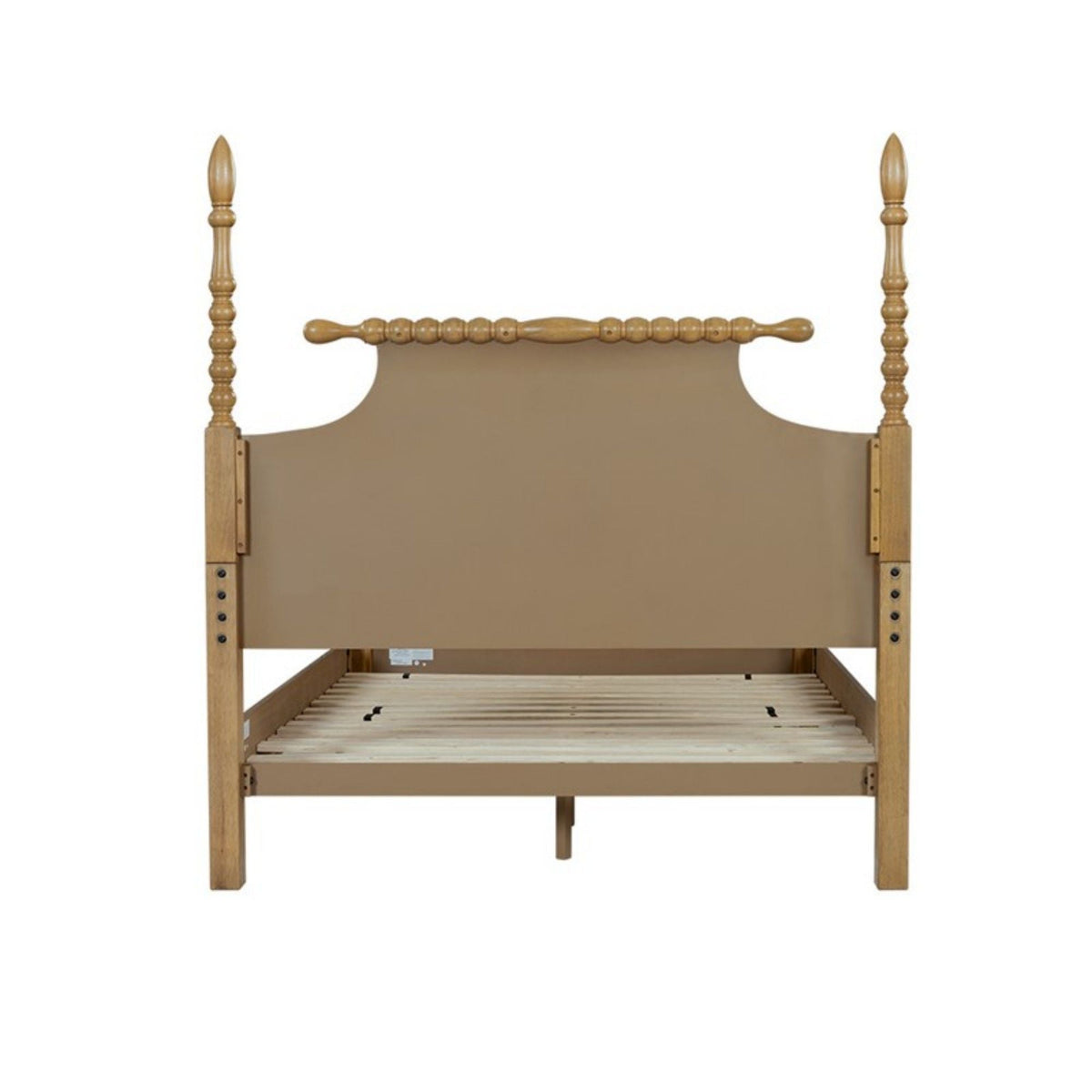 Queen Bed Turned Legs - Natural wood, platform bed frame by HouseOfZazla on Tampa Home & Garden Store