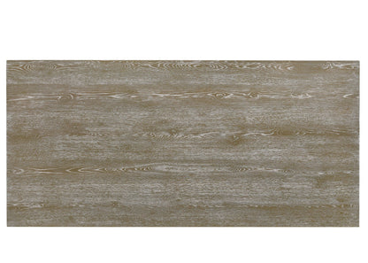 Gabrian Reclaimed Wood Dining Table gray finish showing rustic wood grain by HouseOfZazla on Tampa Home & Garden Store