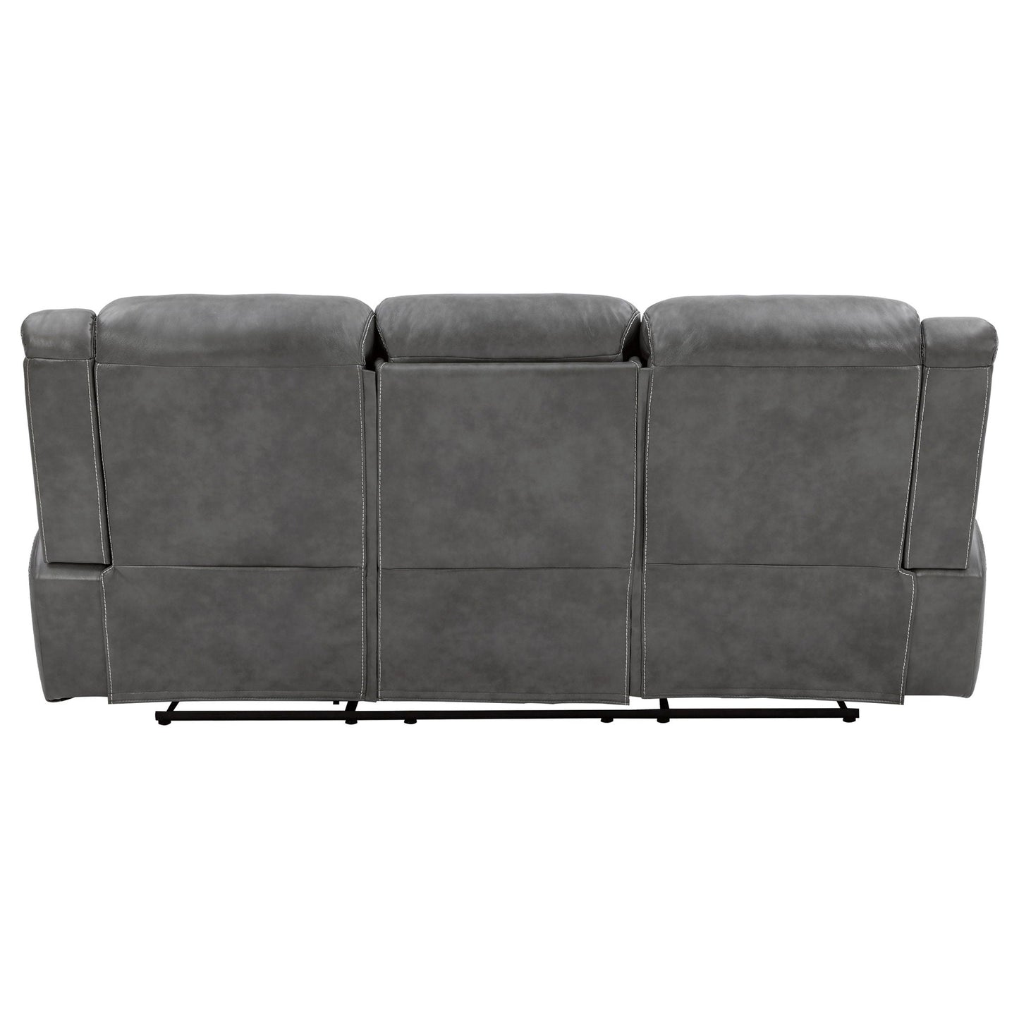 Hudson Gray Reclining Sofa and Pillow Top Arms