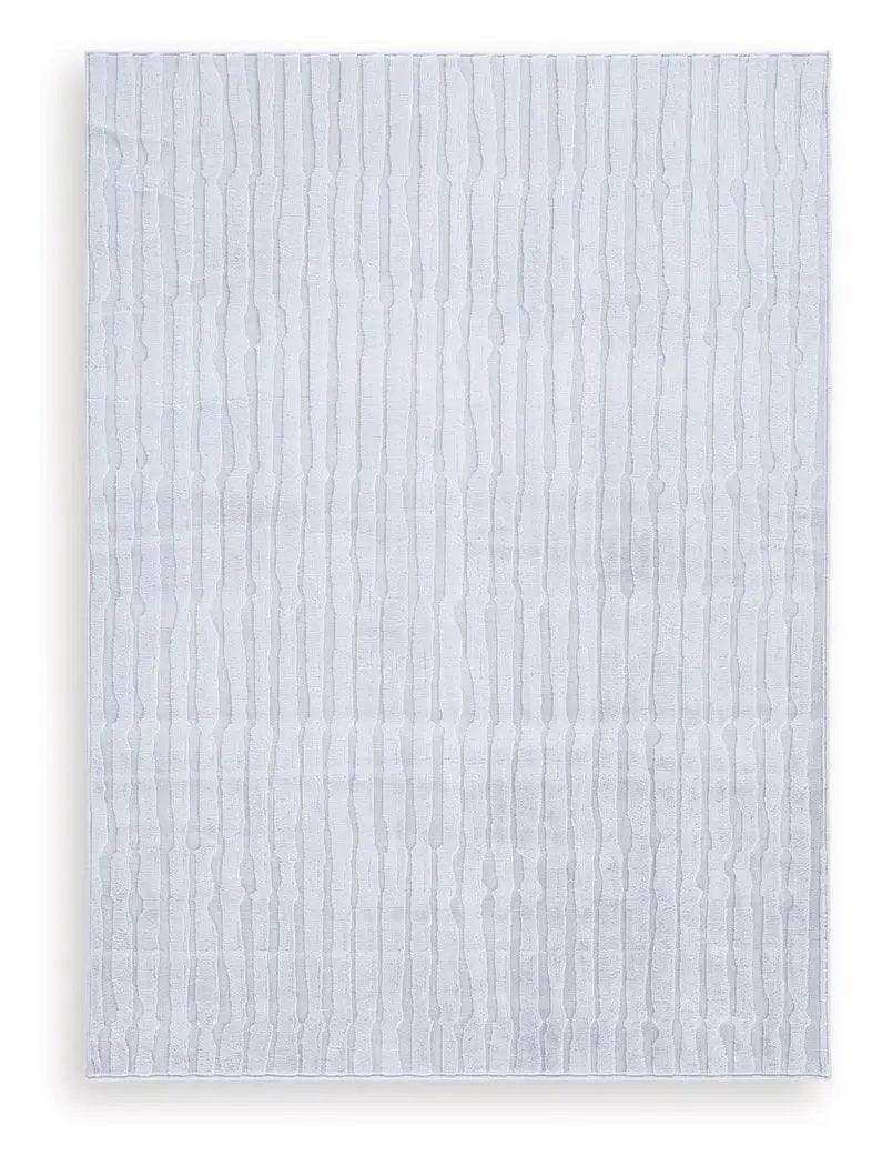 Worthley Washable Rug in Gray 8 by 10 Feet
