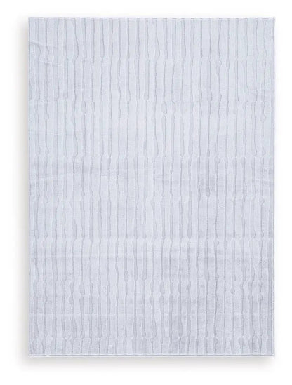 Worthley Washable Rug in Gray 8 by 10 Feet