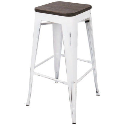 Oregon Contemporary Barstools Set of 2 Durable