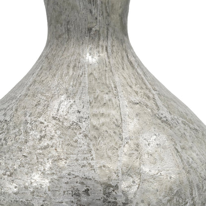 Hand-Finished Mercury Glass Table Lamp by HouseOfZazla in silver finish on Tampa Home & Garden Store
