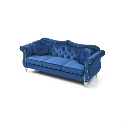 Hollywood Sofa with Glam Tufted Nailhead Trim