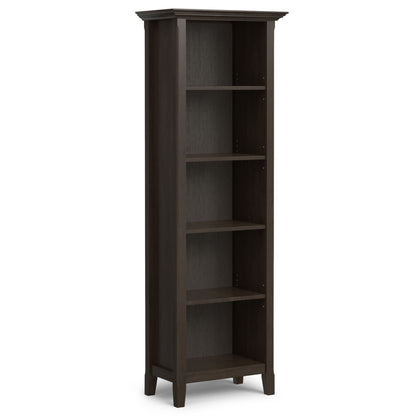 Amherst wooden bookcase with adjustable shelves in dark espresso, HouseOfZazla bookcase on Tampa Home & Garden Store