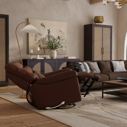 Oslo Antelope Swivel Glider Recliner Footrest