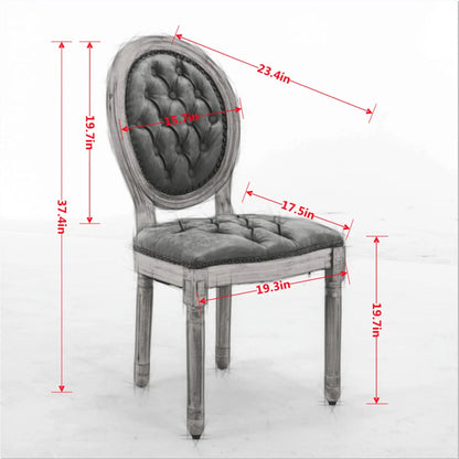 French Style Solid Wood Dining Chair Nailhead