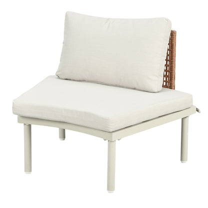 Outdoor Patio 6 Piece Sofa Set And Cushions