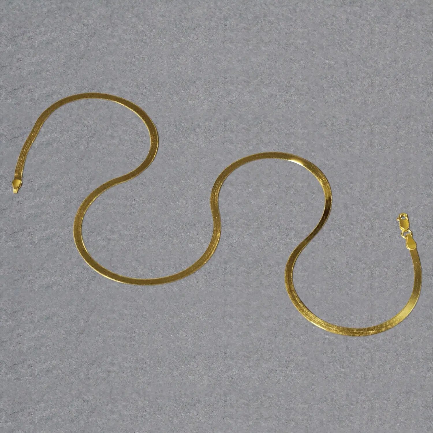 Imperial Herringbone Chain necklace, 10k yellow gold 2.80 mm, by Bids.com, two pieces shown on Tampa Home & Garden Store