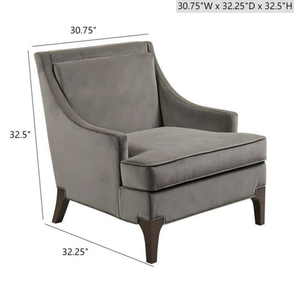 Anna Accent Chair with Modern Design and Jacquard