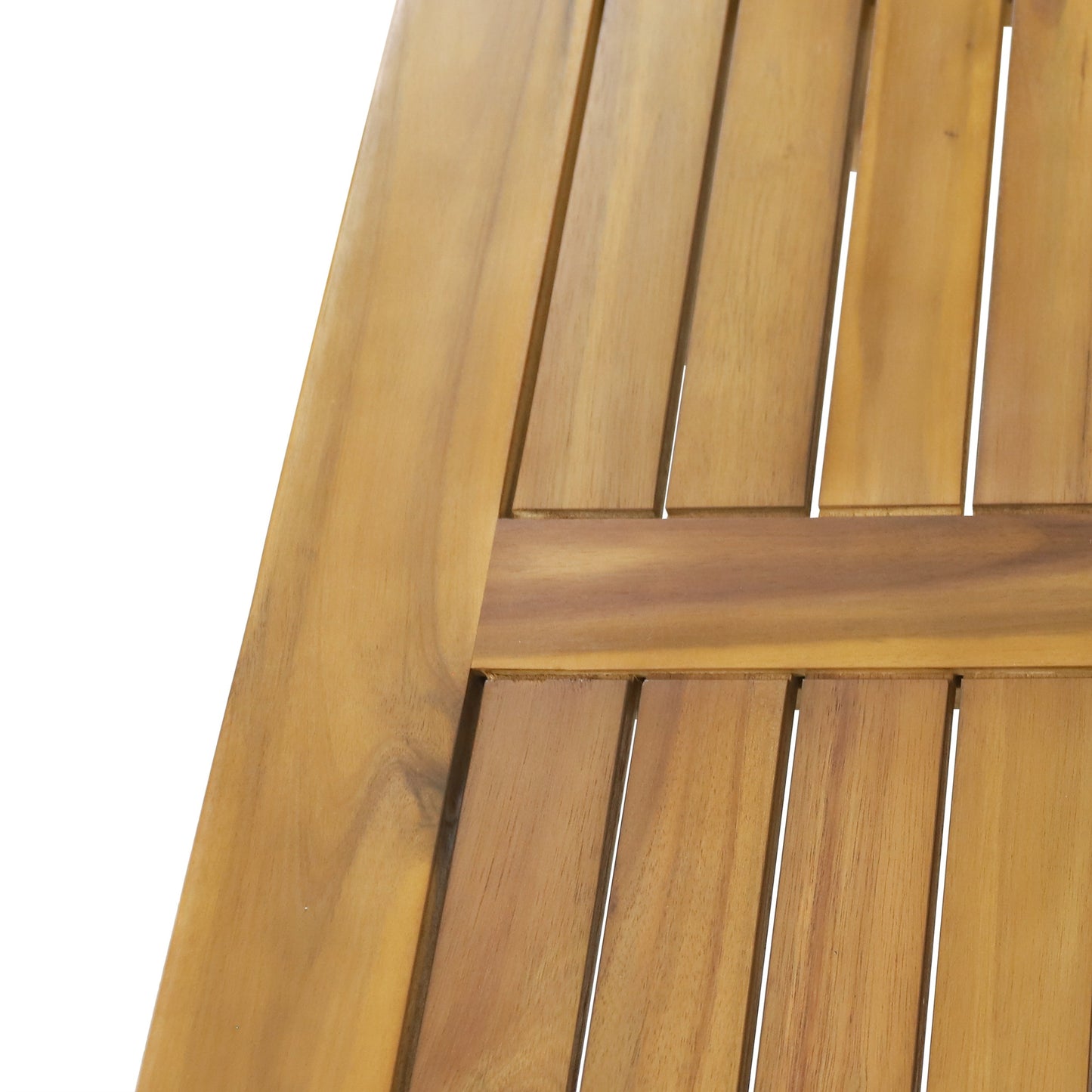 2-Person Outdoor Acacia Wood Patio Seating Group by HouseOfZazla with slat construction on Tampa Home & Garden Store