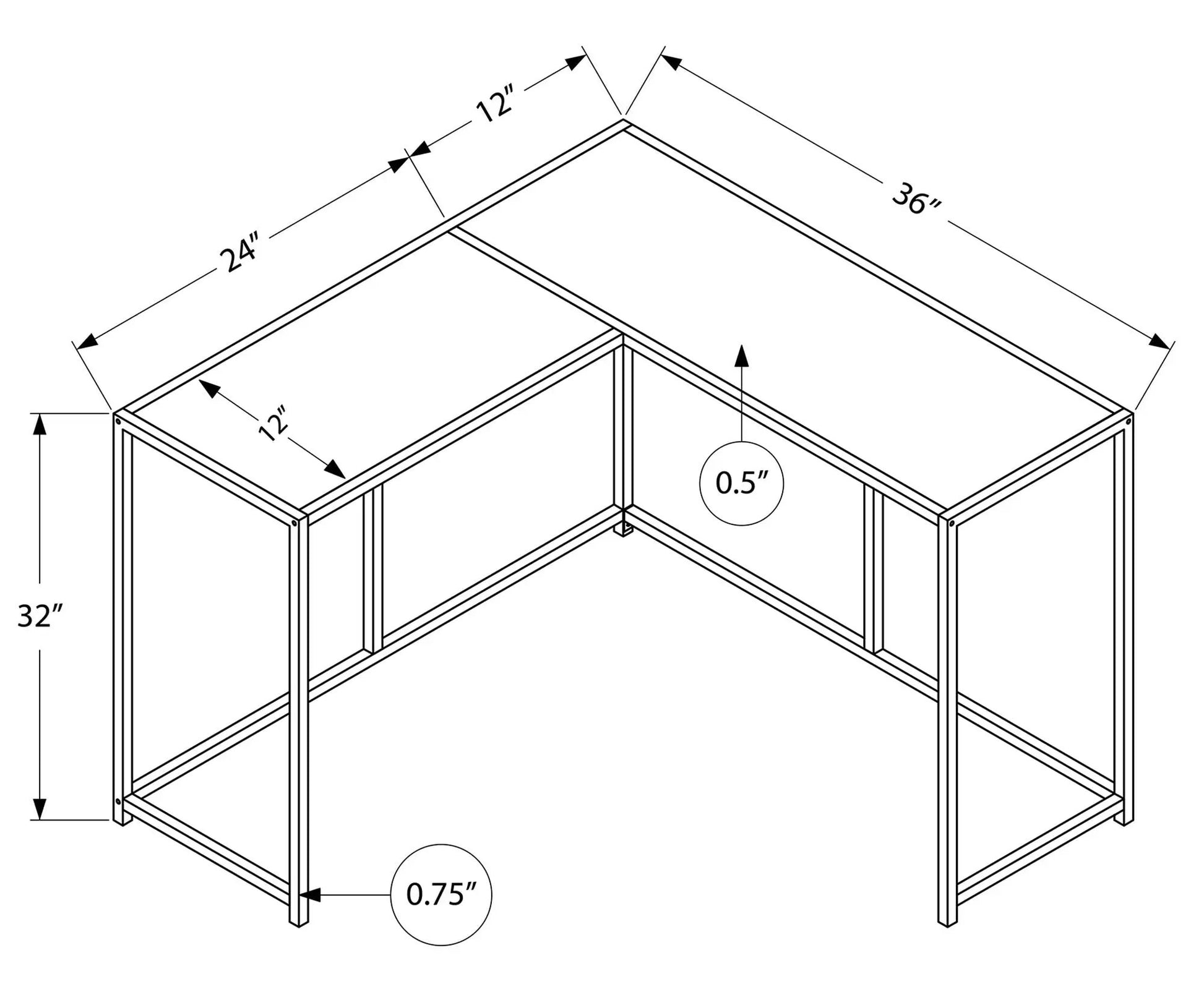 Corner Accent Console Table in black metal frame, two-tier entryway by Unique Piece Furniture on Tampa Home & Garden Store