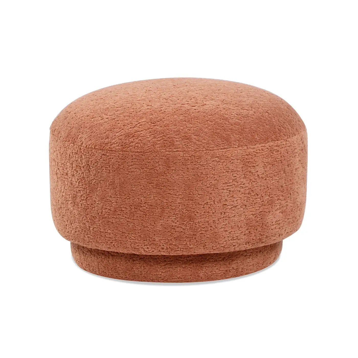 Fuji Mushroom Footstool Ottoman, upholstered terracotta fabric ottoman by Unique Piece Furniture on Tampa Home & Garden Store