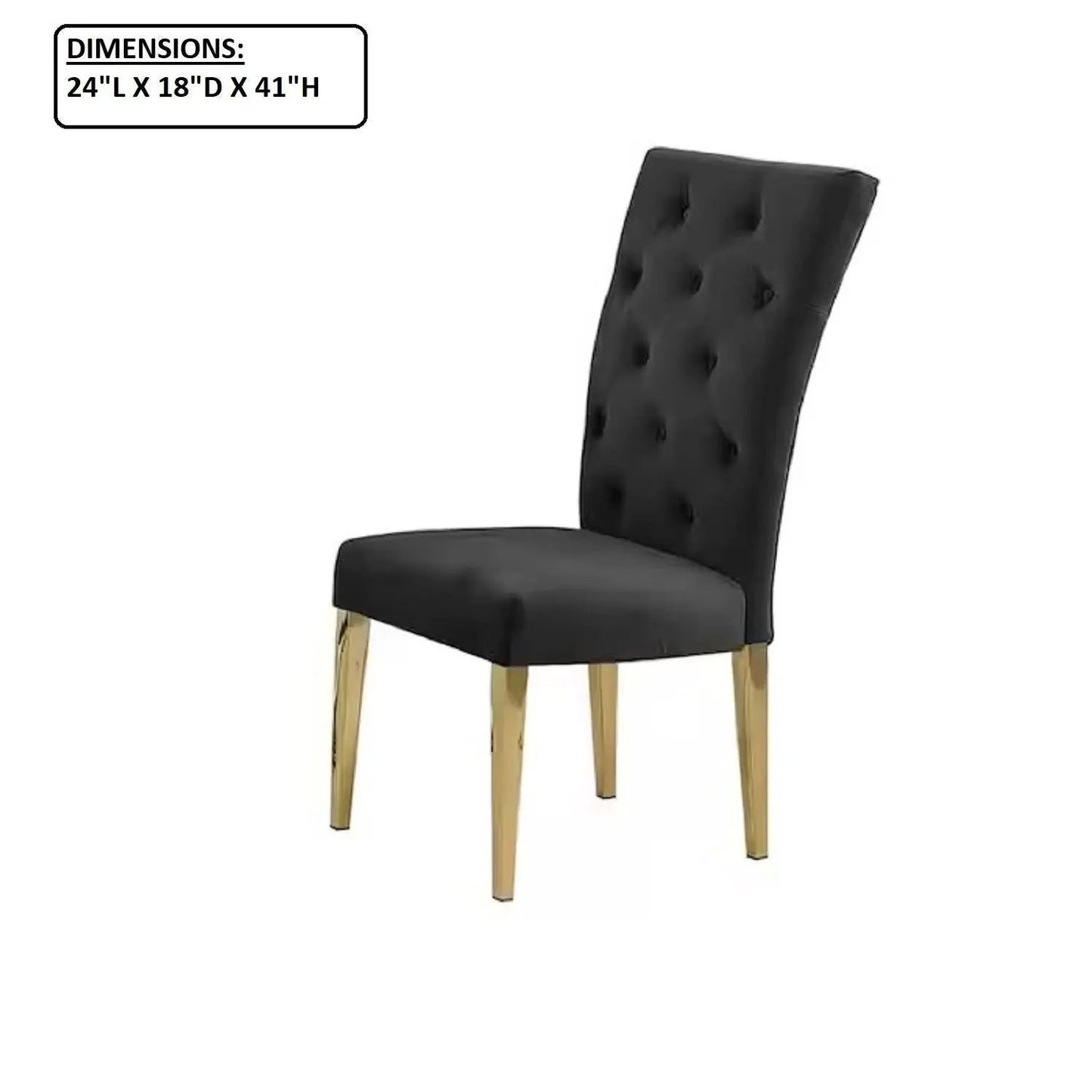 Modern Design Upholstered Dining Chair Set of 2