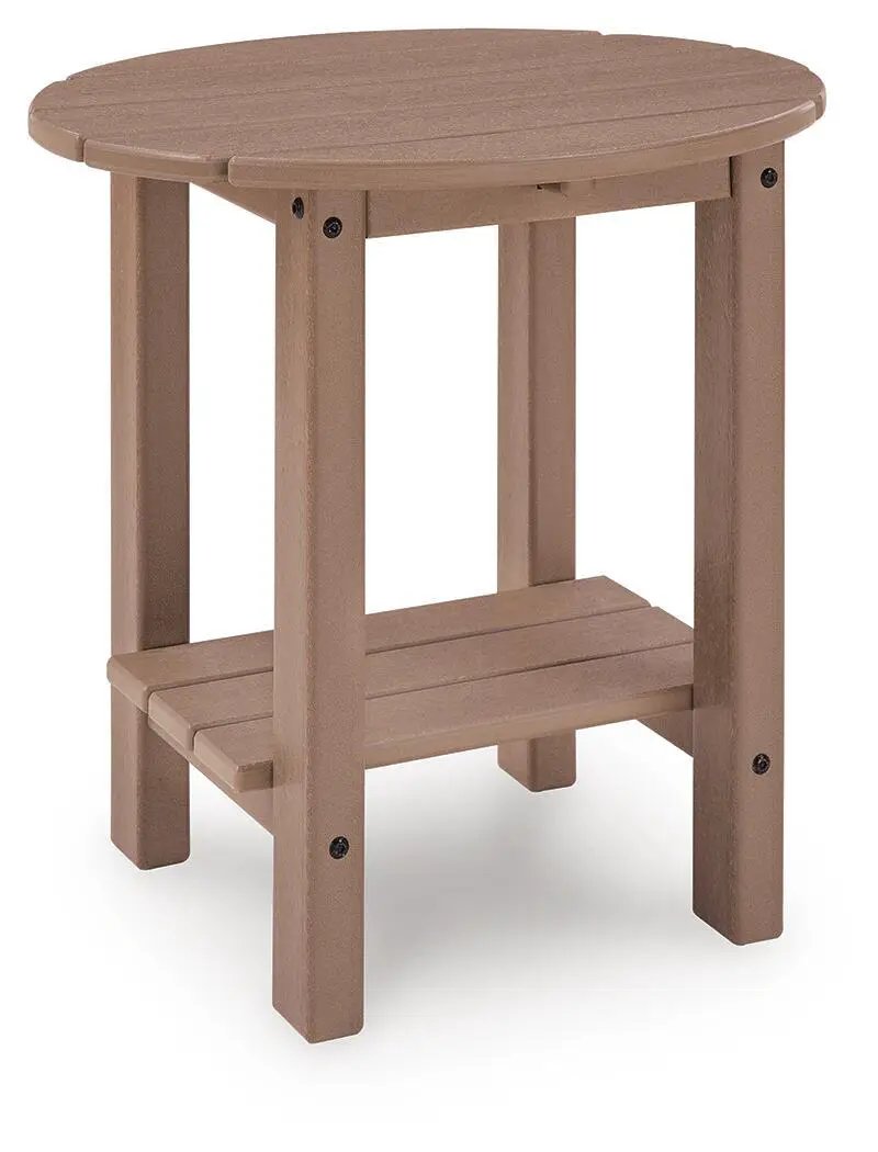 Grover Beach Oval Table brown wood finish coffee table by Unique Piece Furniture on Tampa Home & Garden Store