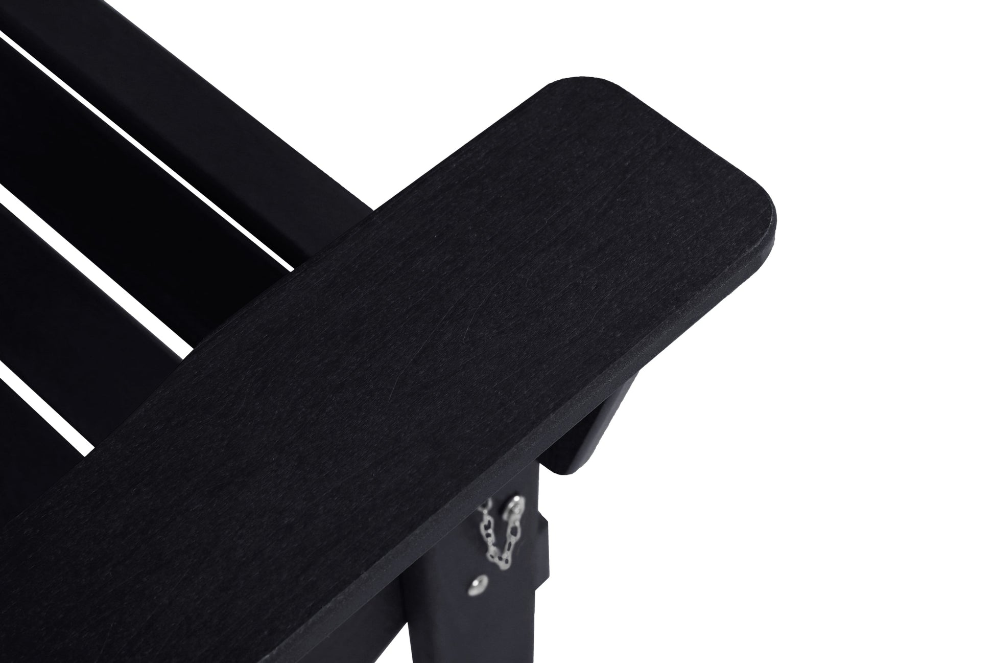HouseOfZazla folding Adirondack chair with side table, black outdoor furniture, 3-piece set on Tampa Home & Garden Store