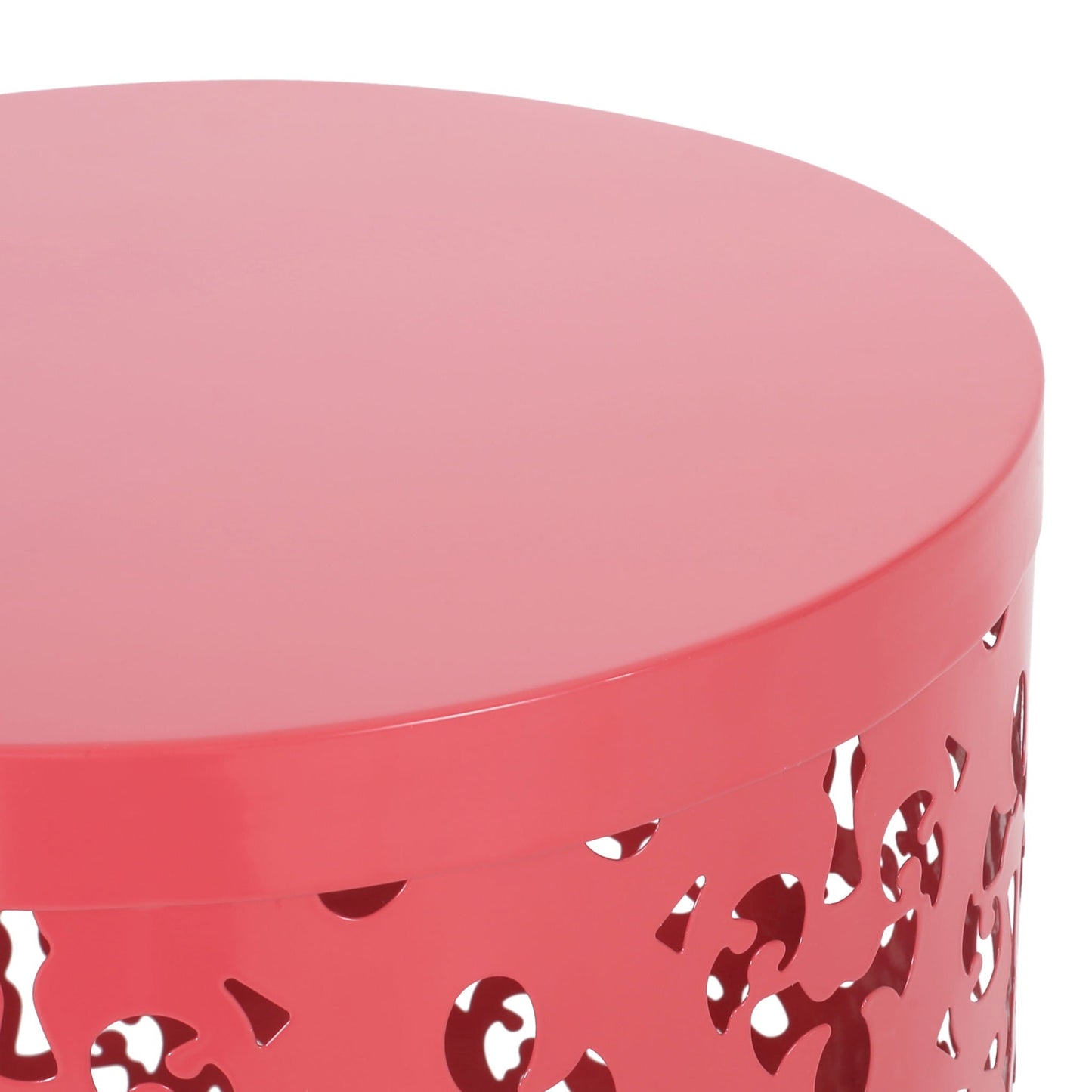 Modern Metal Outdoor End Table For The Patio