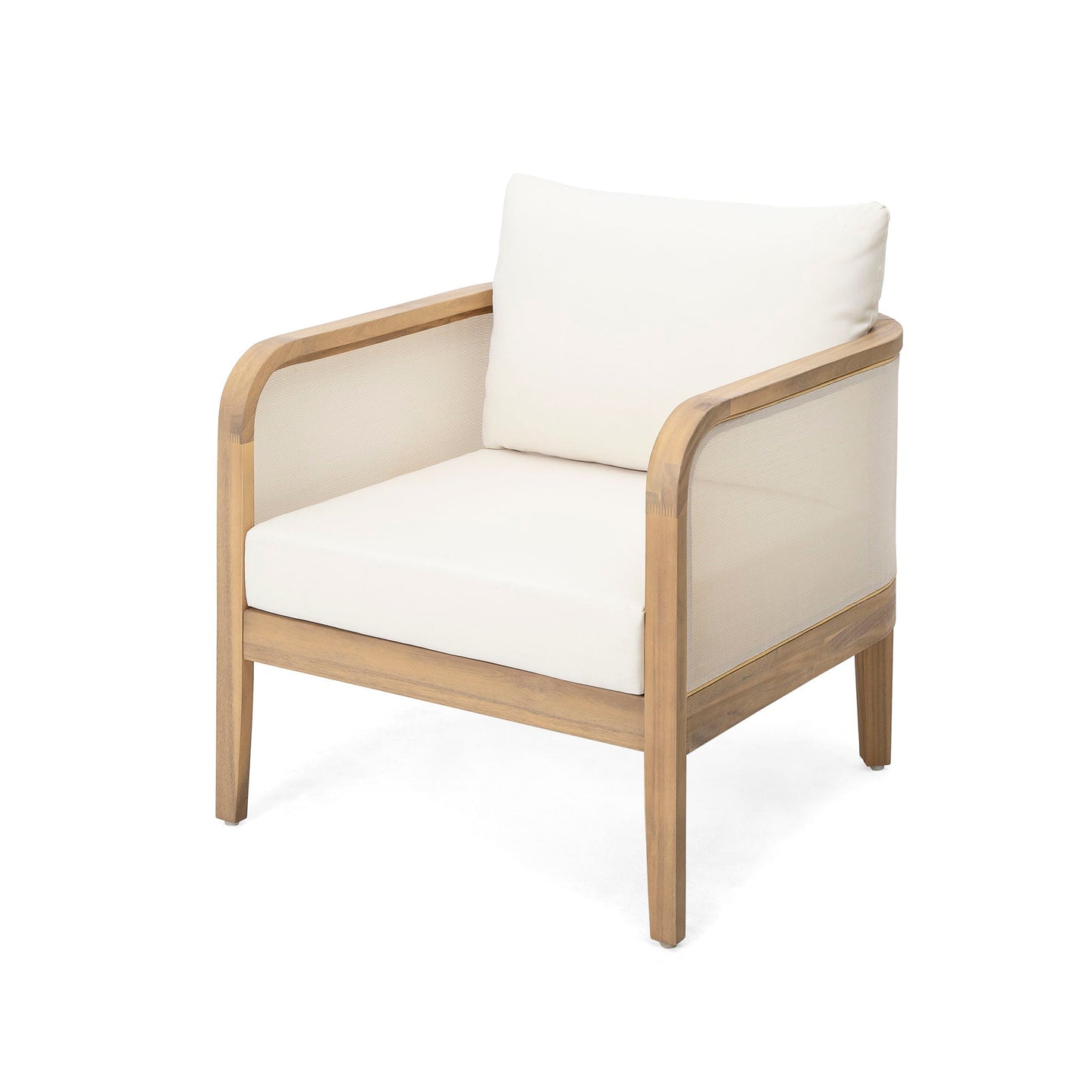 Durable Acacia Wood and Outdoor Patio Club Chair