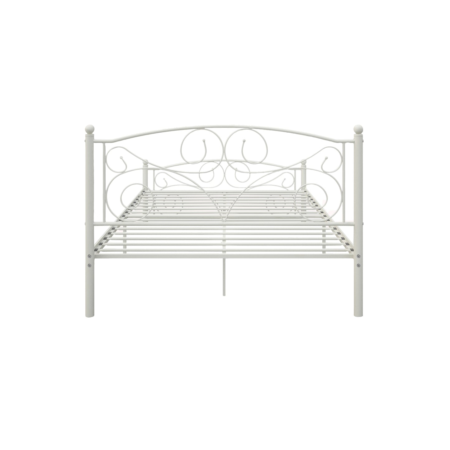 the Full Size Flower Design Steel Bed Frame
