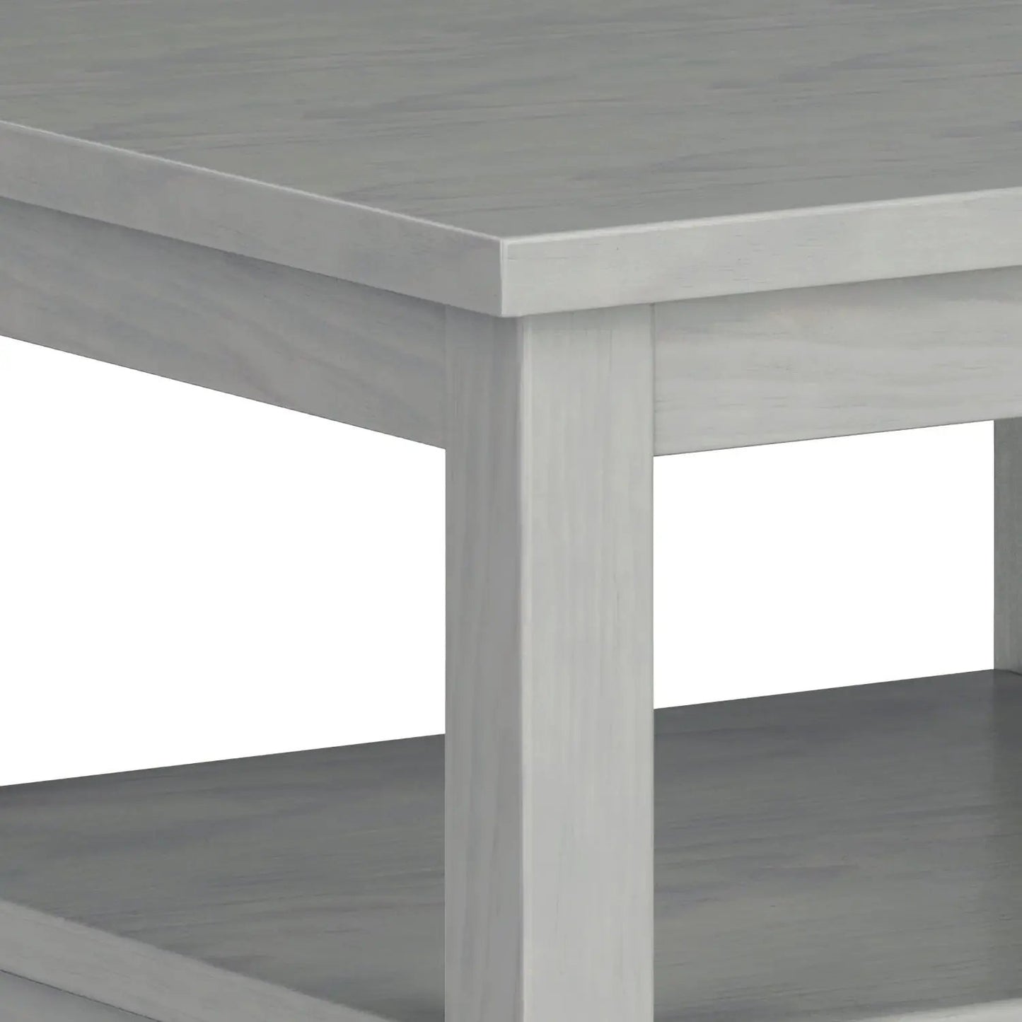 Warm Shaker coffee table, graywashed wood, square legs by Unique Piece Furniture on Tampa Home & Garden Store