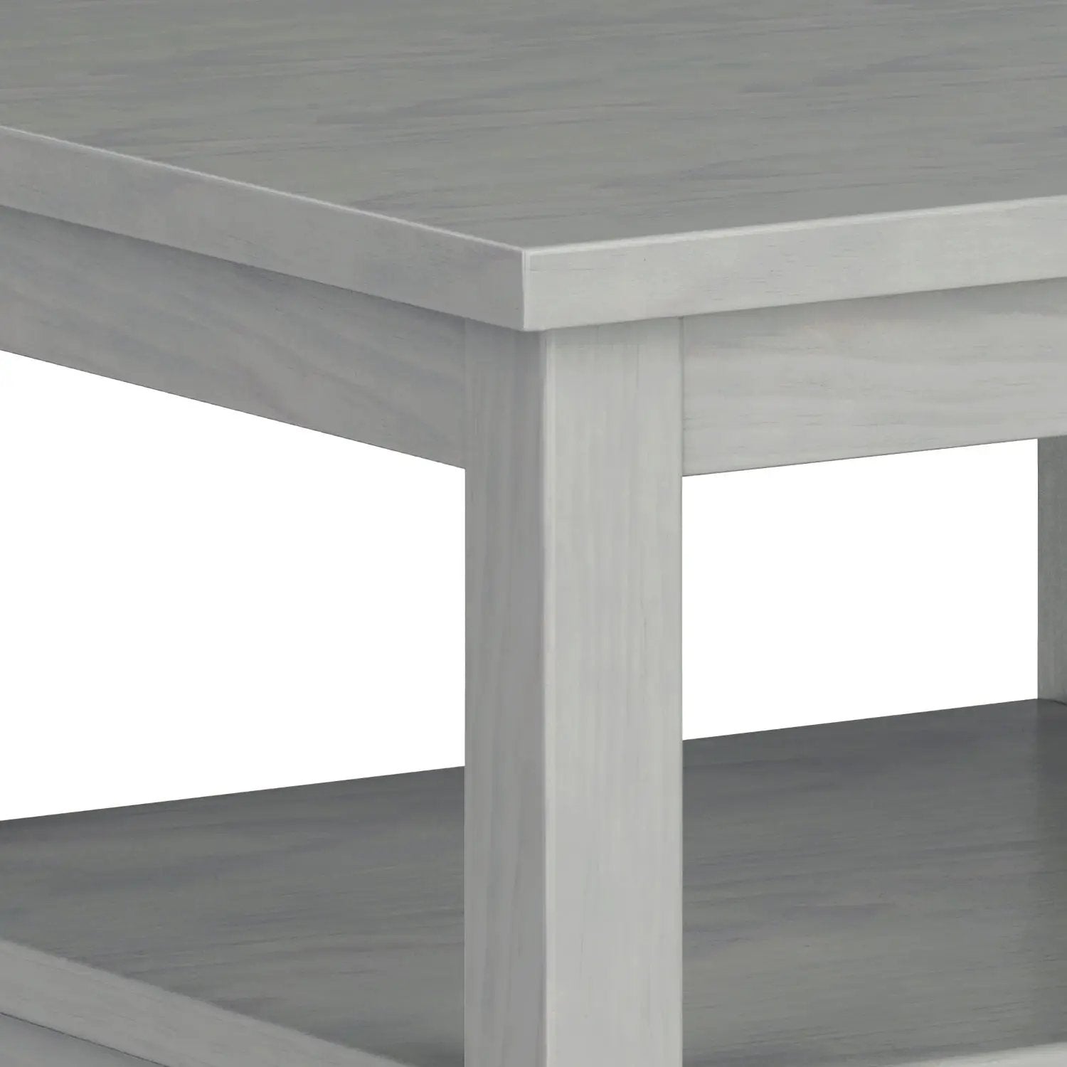 Warm Shaker coffee table, graywashed wood, square legs by Unique Piece Furniture on Tampa Home & Garden Store