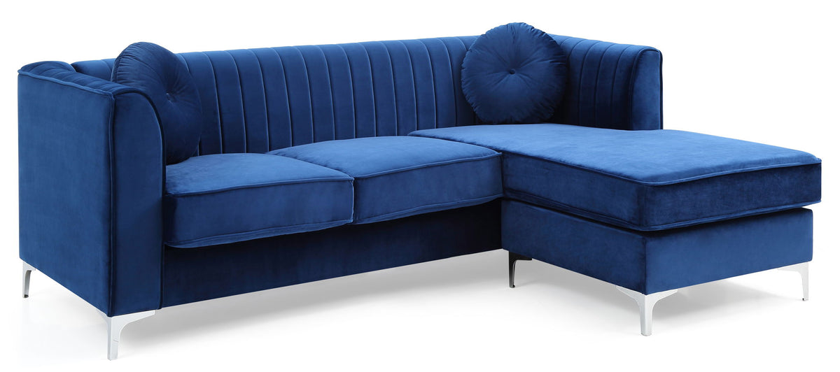 Delray Micro Suede Sofa and Chaise Lounger
