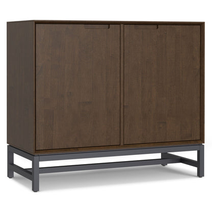 Banting Sideboard Buffet solid rubberwood doors with metal frame espresso by HouseOfZazla on Tampa Home & Garden Store