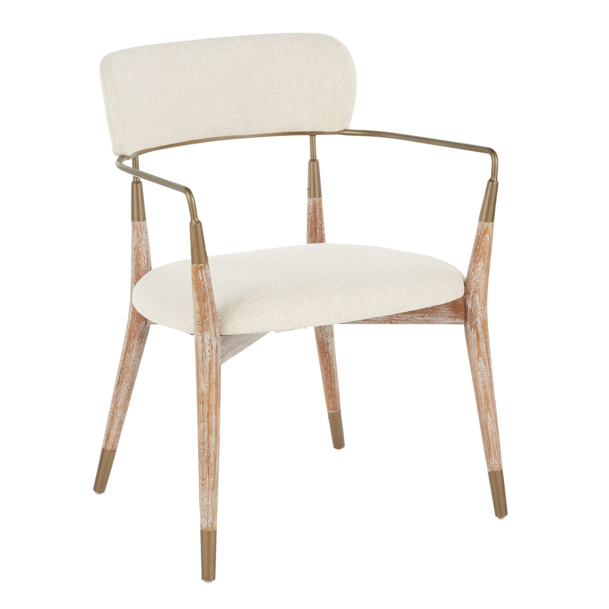 Savannah contemporary chair set of 2 with upholstered beige seats and wood frames HouseOfZazla on Tampa Home & Garden Store