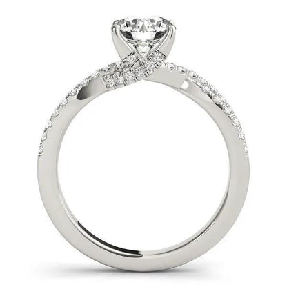 Engagement ring 14k white gold with prong split shank pave diamonds 1 1/4 cttw Bids.com on Tampa Home & Garden Store