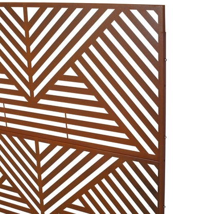 Freestanding Metal Privacy Screen and Stand